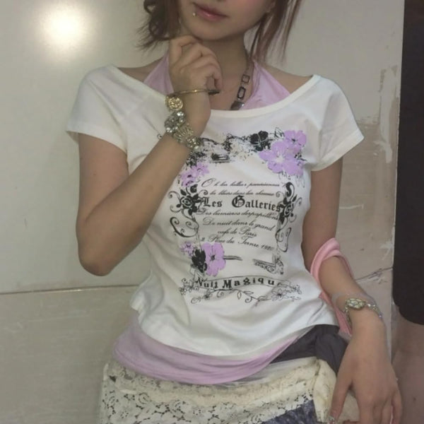 Vintage Grunge Crop Tee