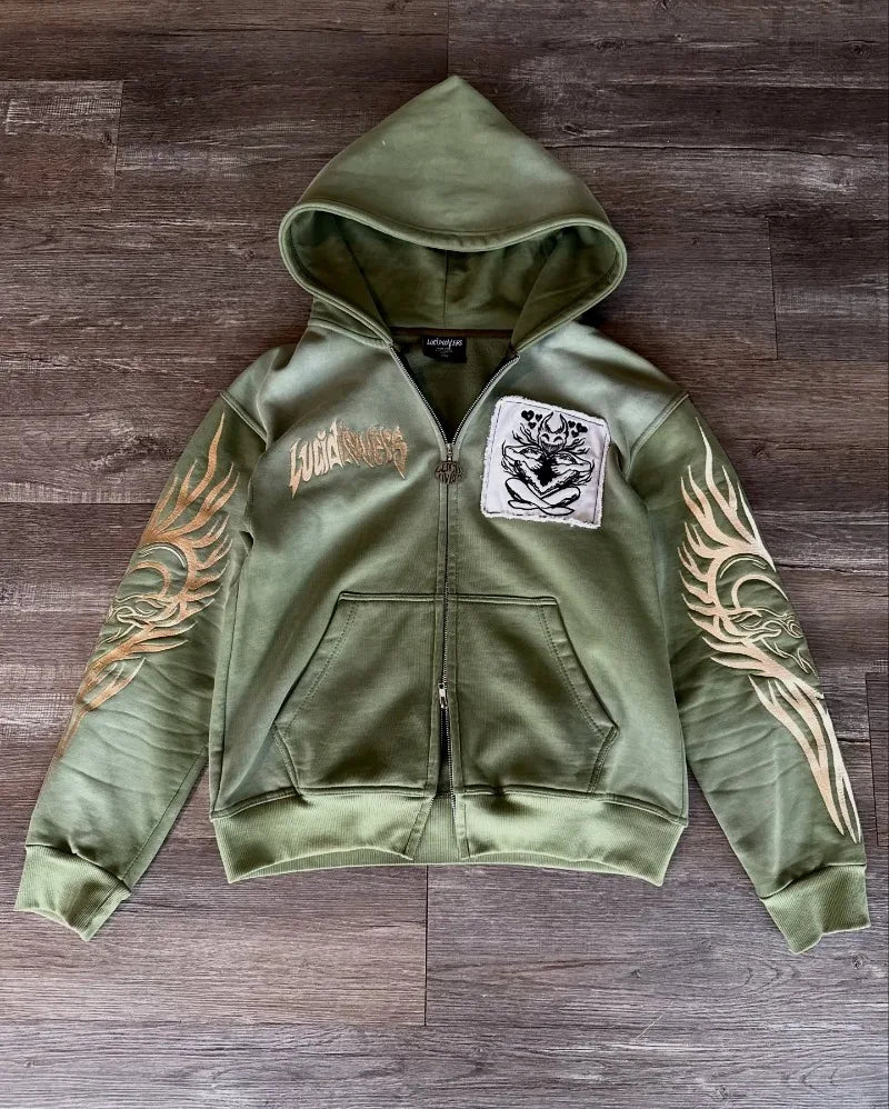 Urban Oversized Zip Hoodie
