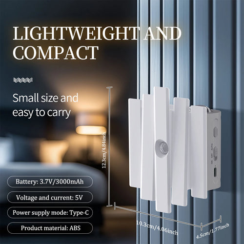 Magnetic Rechargeable Motion Sensing Wall Light